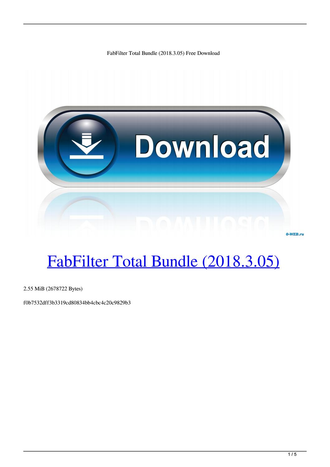 fabfilter total bundle crack free download